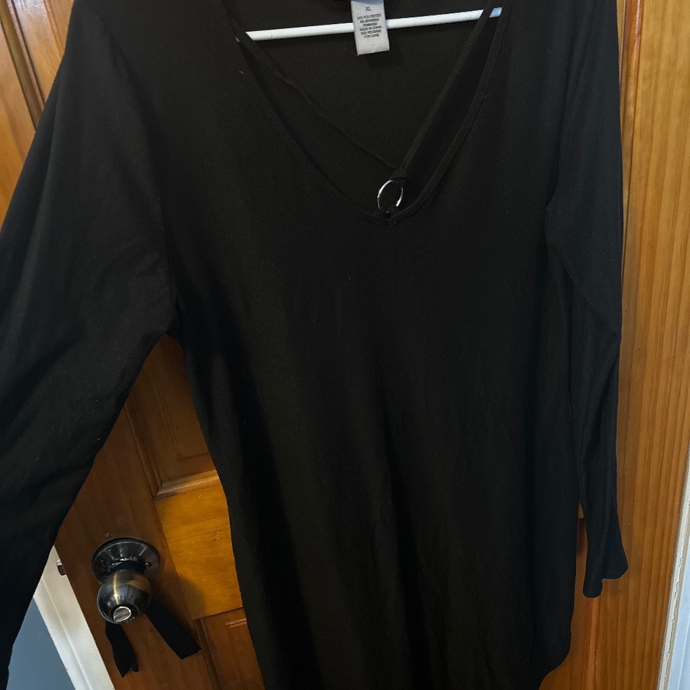 Black mini dress